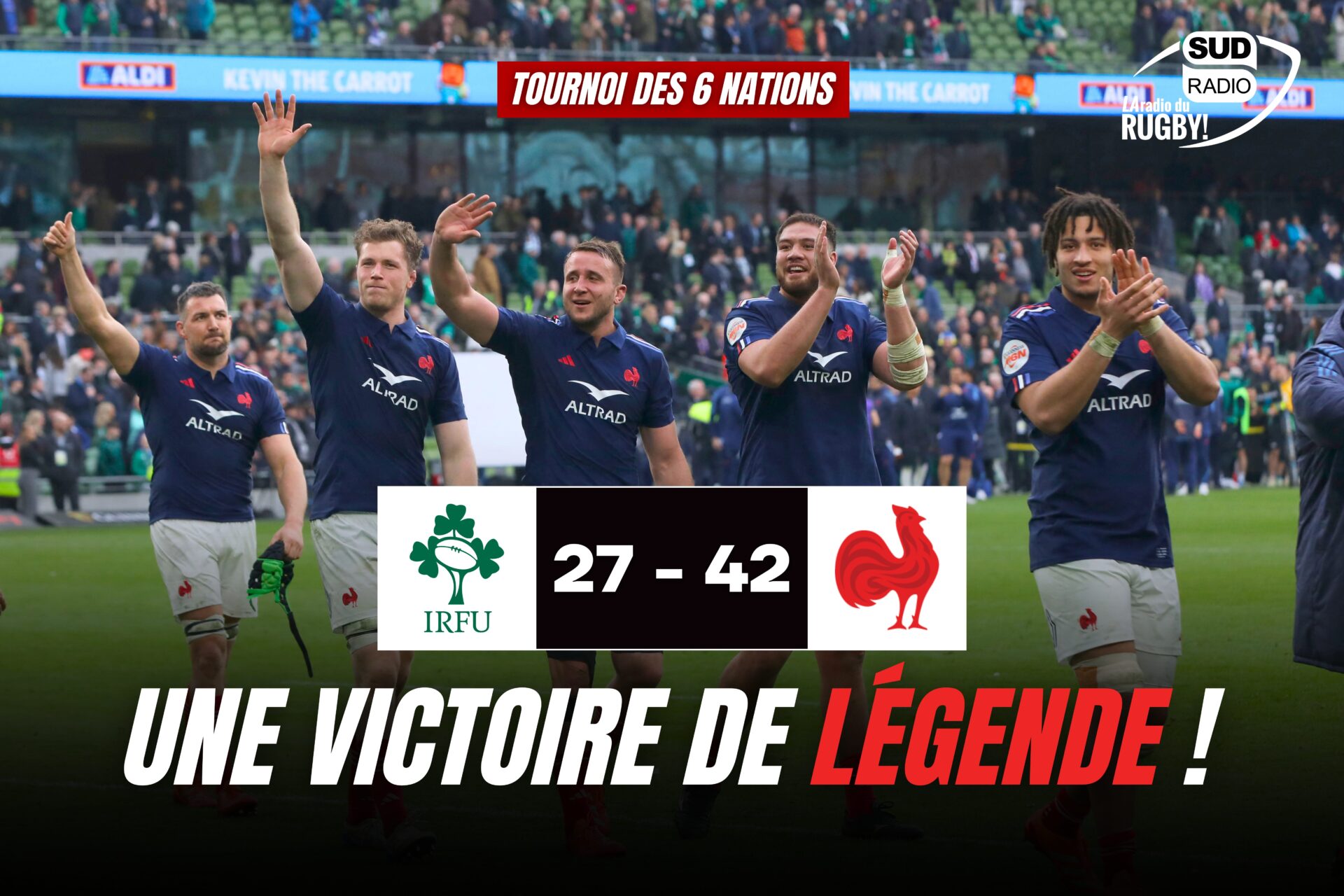 Programme Officiel Rugby France – Irlande 1976 – Menu Et Liste Des Invités – Parc Des Princes