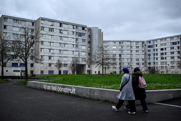 Le quartier du Franc-Moisin à Saint-Denis, en Seine-Saint-Denis, le 13 mars 2024