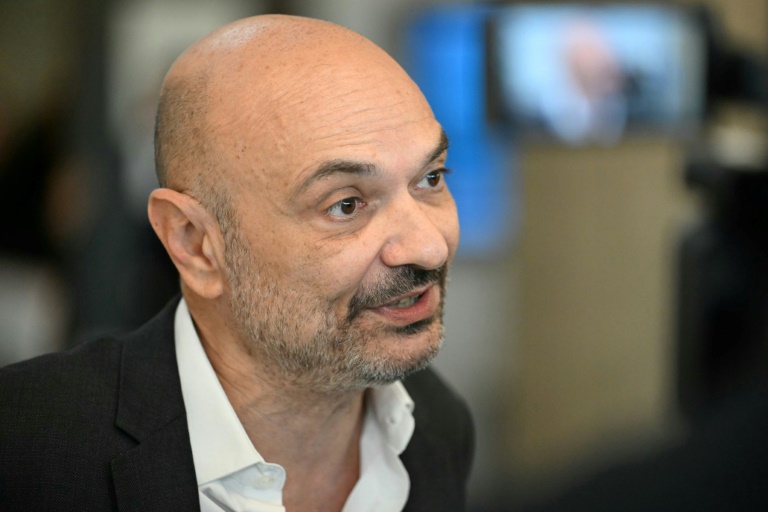 L'avocat de Bastien Vives, Me Richard Malka, au tribunal correctionnel de Nanterre (Hauts-deSeine) le 27 mai 2025