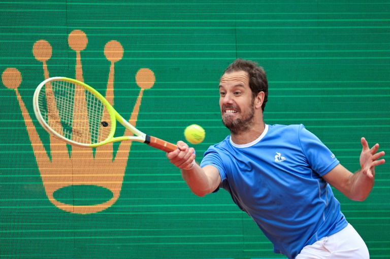 Le Français Richard Gasquet au Masters 1000 de Monte-Carlo le 9 avril 2025