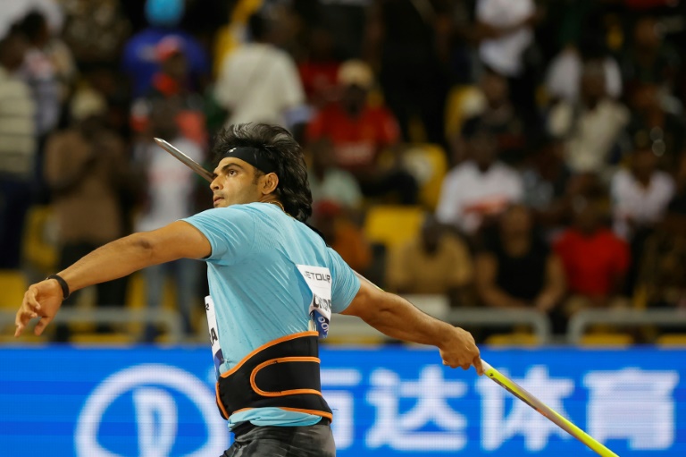 L'Indien Neeraj Chopra lors du concours de lancer du javelot à Doha, le 16 mai 2025