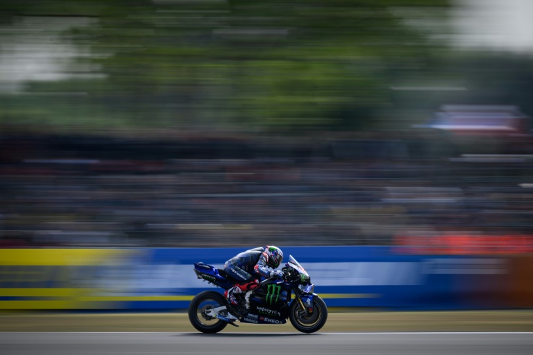 Fabio Quartararo (Yamaha) lors des essais du Grand Prix de France MotoGP au Mans le 9 mai 2025.