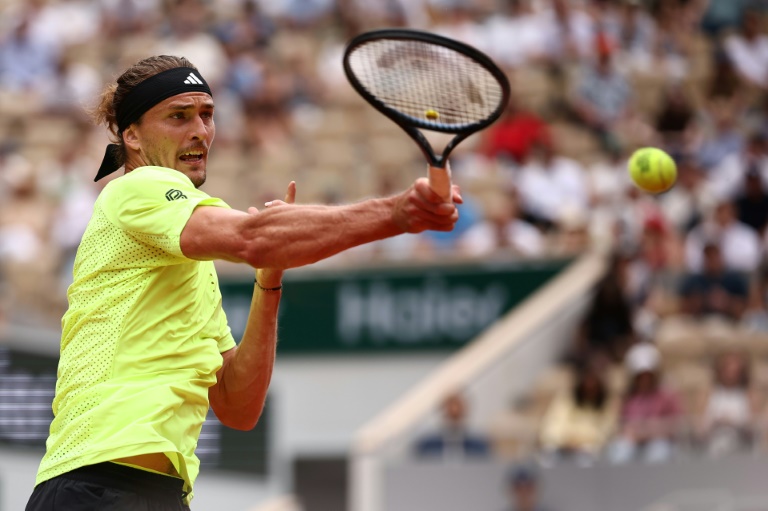 Alexander Zverev lors de son match du troisième tour de Roland-Garros contre Flavio Cobolli, le 31 mai 2025 à Paris