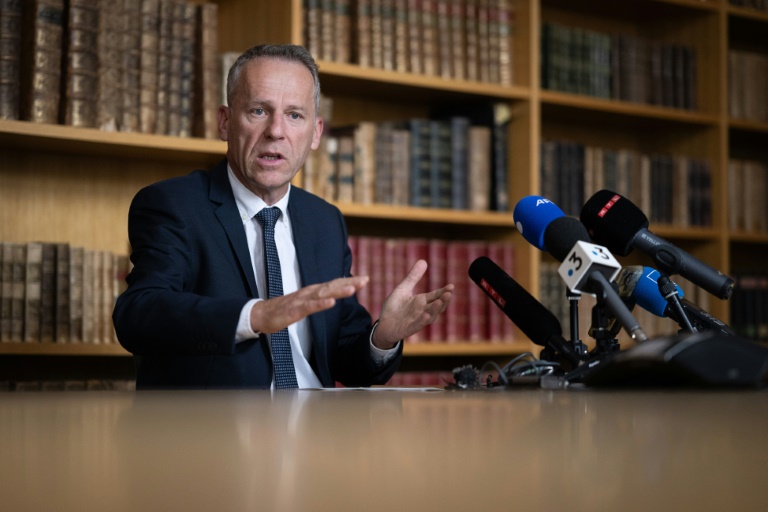 Le procureur de la République de Besançon Etienne Manteaux, le 16 mai 2024 au tribunal de Besançon