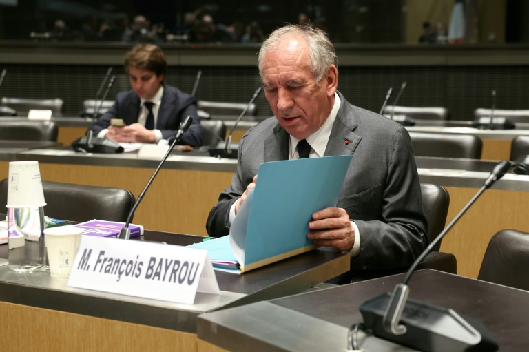 Le Premier ministre François Bayrou le 14 mai 2025 devant la commission d'enquête de l'Assemblée nationale, à Paris