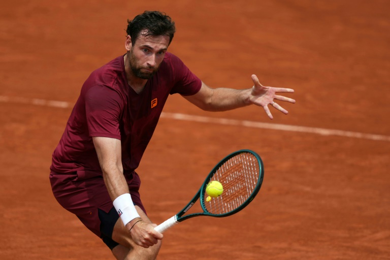 Le Français Quentin Halys à Roland-Garros le 28 mai 2025