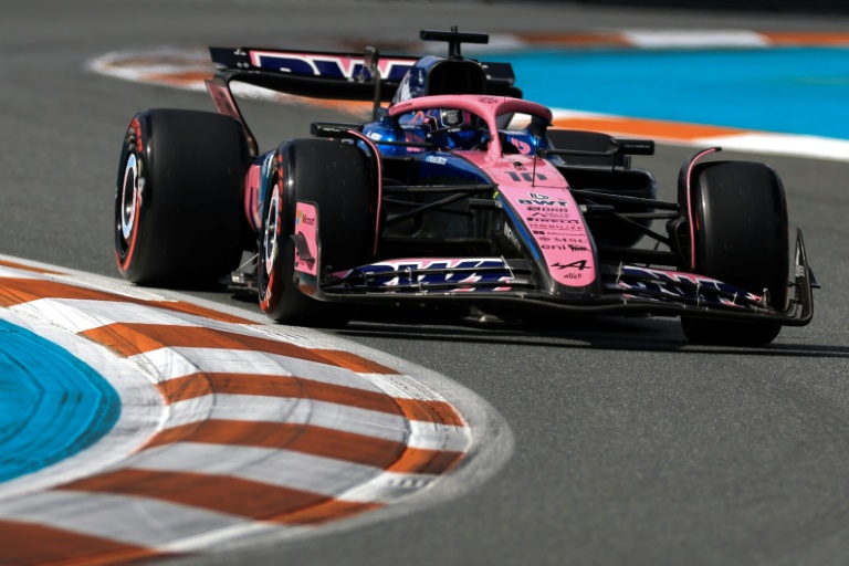 Le pilote français d'Alpine, Pierre Gasly, lors de la séance de qualifications du Grand Prix de Formule 1 de Miami, à l'autodrome international de Miami (Floride), le 3 mai 2025