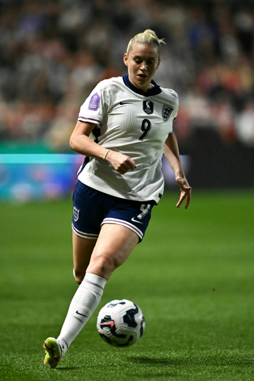 Alessia Russo sous le maillot de l'Angleterre, le 4 avril 2025 à Bristol