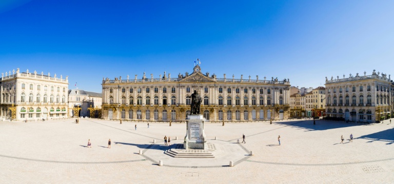 La place Stanislas, le 25 avril 2020 à Nancy (Meurthe-et-Moselle)