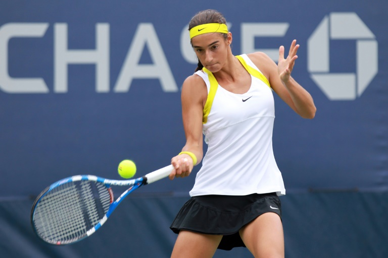 Caroline Garcia lors de la finale en simple Junior de l'US Open à New-York le 11 septembre 2011 aux Etats-Unis