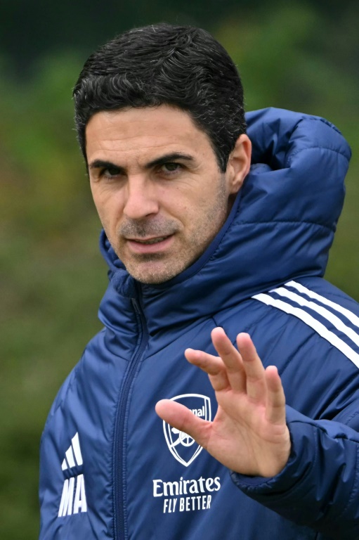 L'entraîneur espagnol d'Arsenal, Mikel Arteta, au centre d'entraînement du club anglais à Londres le 6 mai 2025