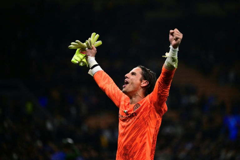 Le gardien de l'Inter Milan Yann Sommer après la qualification de son équipe en finale de la Ligue des champions le 6 mai 2025 à San Siro
