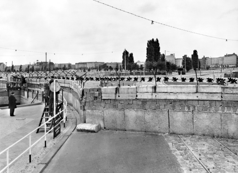 Le mur de Berlin à Potsdamer Platz en 1961