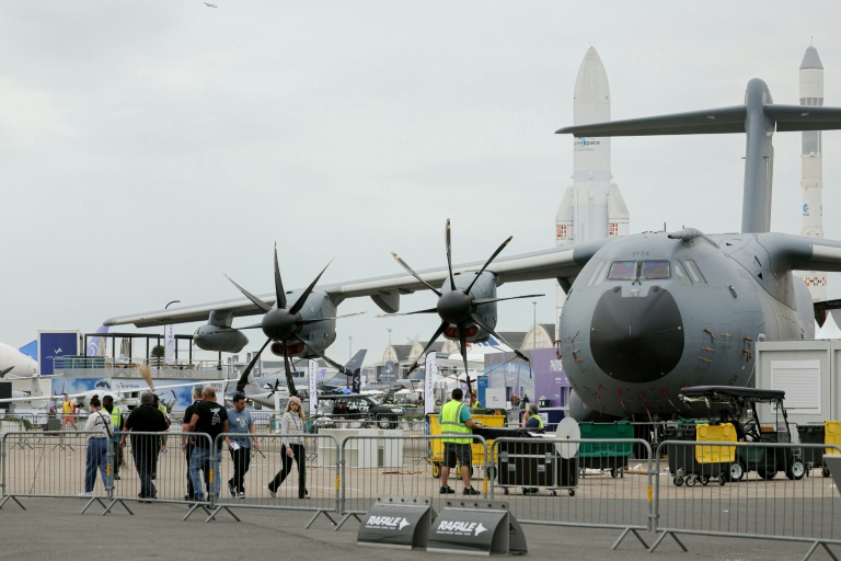 L'avion de transport militaire d'Aibus A400M au Bourget, le 15 juin 2025