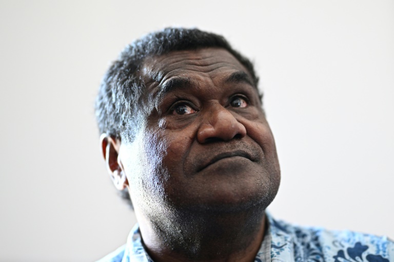 Christian Tein, leader indépendantiste kanak et chef de la CCAT (Cellule de Coordination des Actions de Terrain), à Montpellier le 18 juin 2025