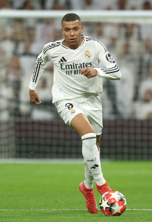 L'attaquant français du Real Madrid, Kylian Mbappé, lors du match de Ligue des champions contre Salzbourg, à Madrid, le 22 janvier 2025