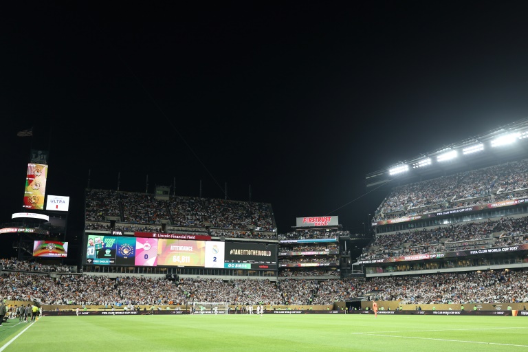 Le Lincoln Financial Field Stadium de Philadelphie lors du match du Mondial des clubs entre le Real Madrid et Salzbourg, le 26 juin 2025