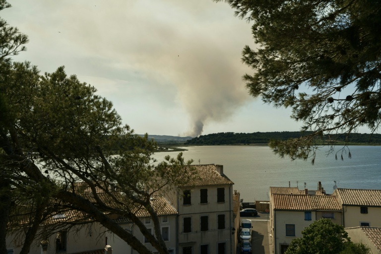 Un panache de fumée au-dessus de Bizanet, le 29 juin 2025