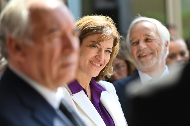 Juliette Méadel, ministre de la Ville, au centre, le 6 juin 2025 à Montpellier
