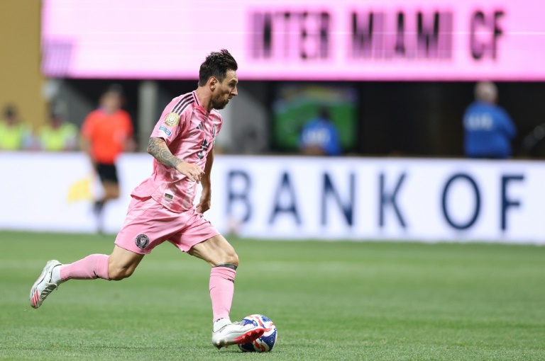 L'Argentin Lionel Messi lors du huitième de finale du Mondial des clubs entre le Paris Saint-Germain et son club de l'Inter Miami à Atlanta le 29 juin 2025