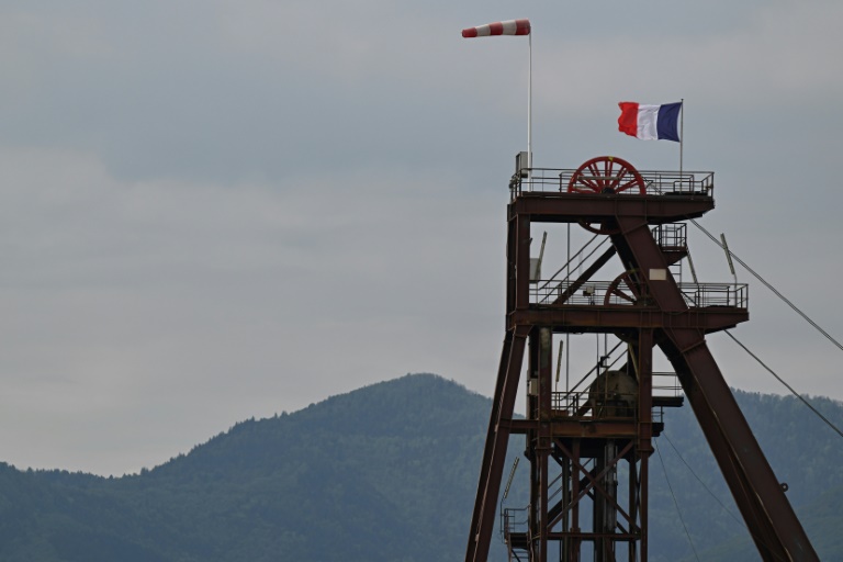 Sur le site de confinement de déchets de Stocamine, le 6 mai 2022 à Wittelsheim