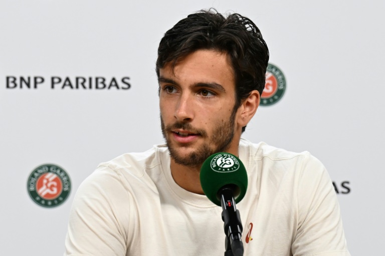 L'Italien Lorenzo Musetti en conférence de presse, le 3 juin 2025 à Roland-Garros