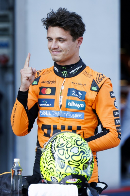 Lando Norris (MacLaren), qui a réalisé le meilleur temps des qualifications et s'élancera en pole position au Grand Prix de F1 d'Autriche, le 28 juin 2025 sur le circuit de Spielberg