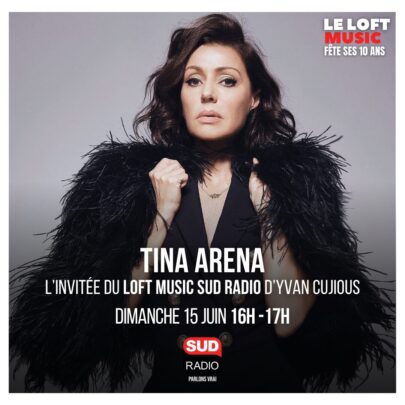 Yvan Cujious reçoit ce dimanche 15 juin de 16h à 17h dans le Loft Music sur Sud Radio : Tina Arena, I Muvrini, Pascal Gallet