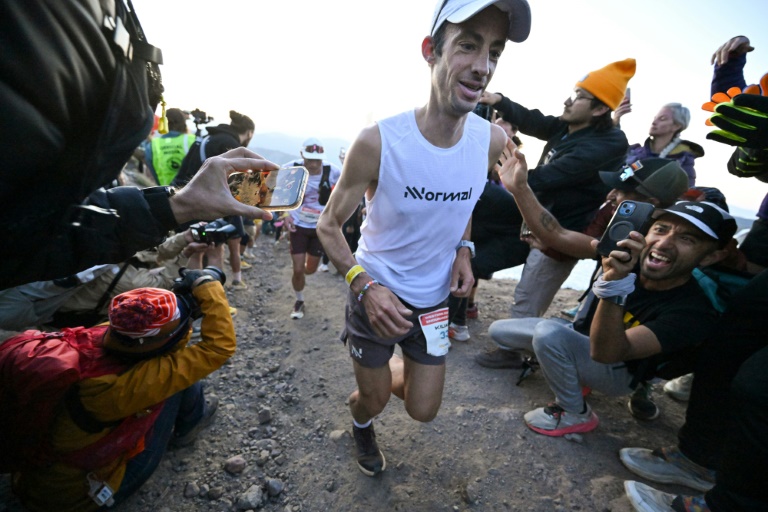 Kilian Jornet lors de la Western States 100, le 28 juin 2025 à Olympic Valley (Etats-Unis)