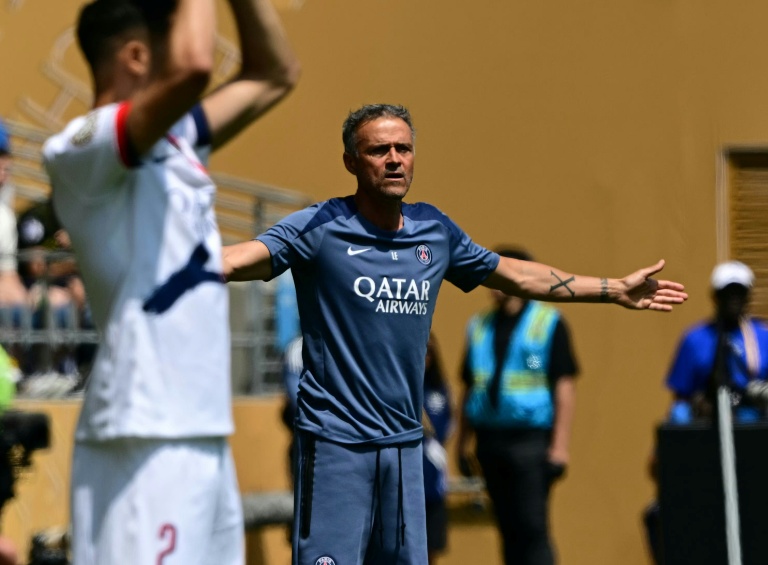 Luis Enrique (entraîneur du Paris Saint-Germain) contre Seattle en Coupe du monde des clubs, à Seattle le 23 juin 2025.