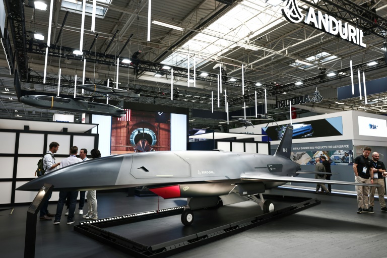 La start-up américaine Anduril au salon du Bourget près de Paris, le 19 juin 2025