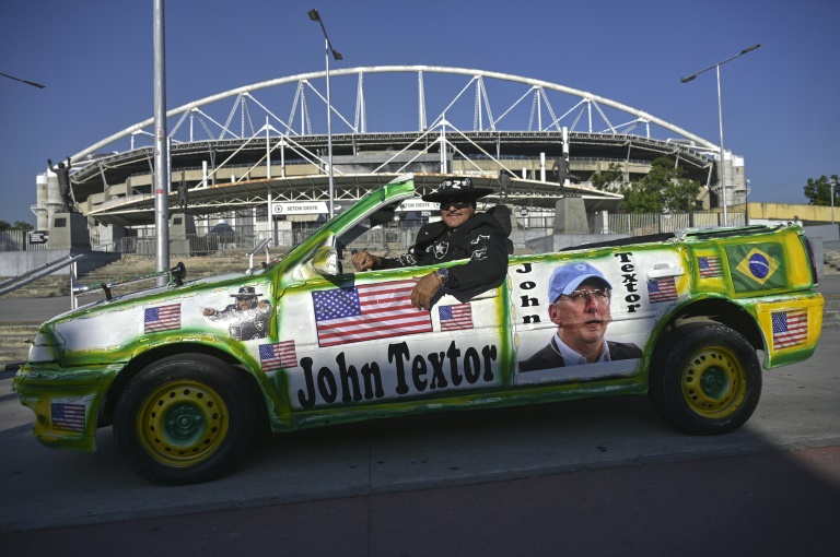 Francisco Correia, supporter des Brésiliens de Botafogo et de leur propriétaire américain John Textor, le 4 juin 2025 à Rio de Janeiro