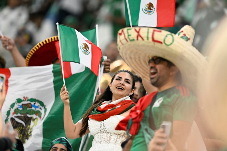 Des supporters de l'équipe du Mexique lors de la Coupe du monde de football 2022.
