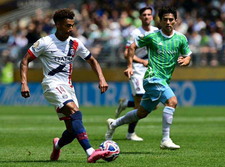 L'ailier du PSG Désiré Doué a été l'un des Parisiens les plus actifs contre les Seattle Sounders, au Mondial des clubs, le 23 juin 2025