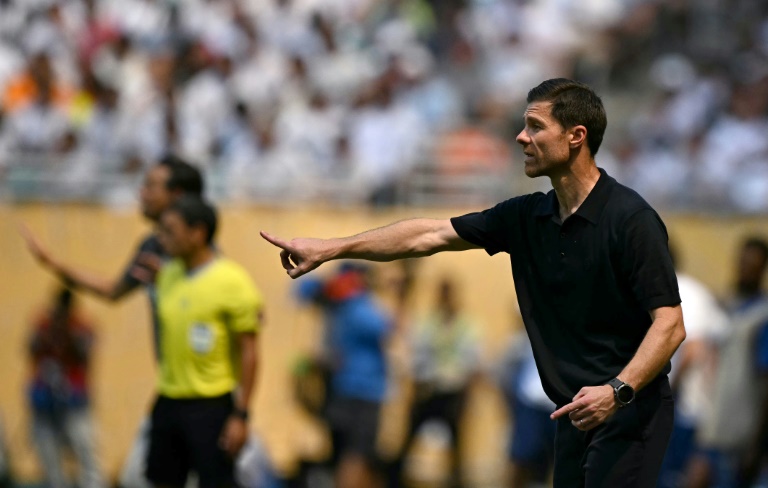 Le nouvel entraîneur du Real Madrid, Xabi Alonso, lors du match contre les Saoudiens d'Al Hilal au Mondial des clubs, le 18 juin 2025 à Miami