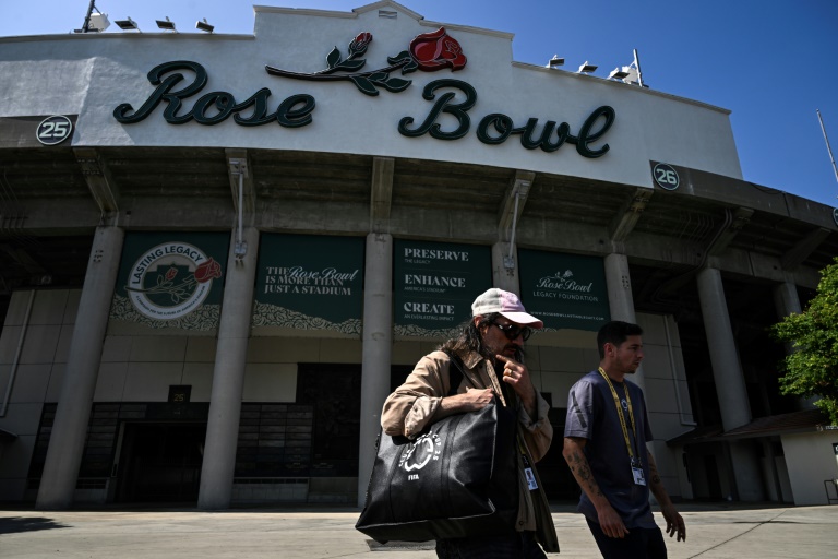Le Rose Bowl de Pasadena en Californie, le 12 juin 2025, où le PSG doit affronter le 15 l'Atlético Madrid, lors du Mondial des clubs