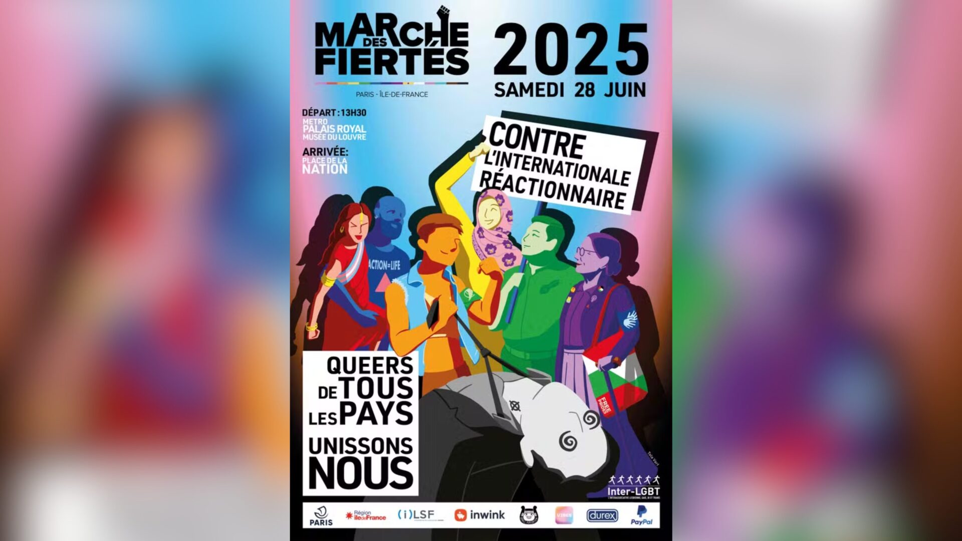 Le 28 juin prochain, la marche des fiertés se tiendra à Paris. Mais une affiche de l'événement suscite la polémique : slogans radicaux, symboles violents, et références douteuses. Retour sur une communication qui interroge.