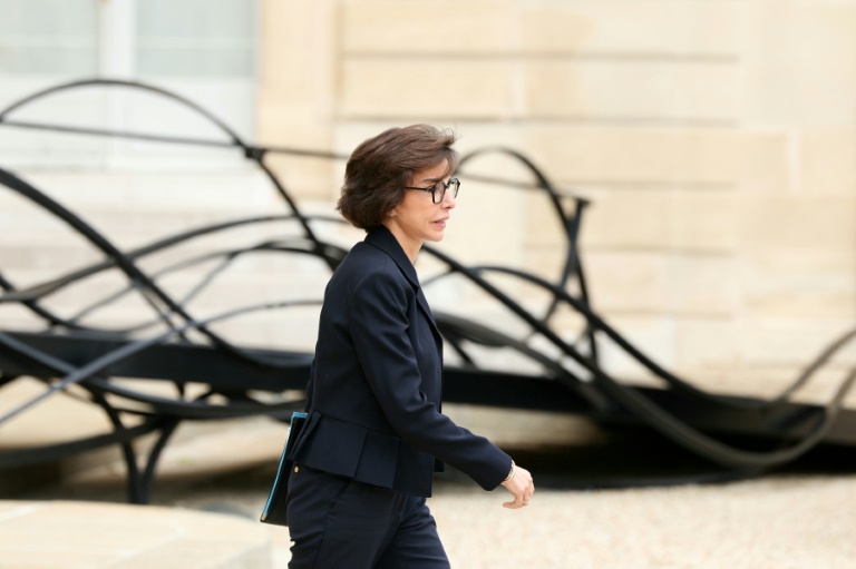 La ministre de la Culture Rachida Dati quitte l'Elysée après le conseil des ministres le 23 juillet 2025