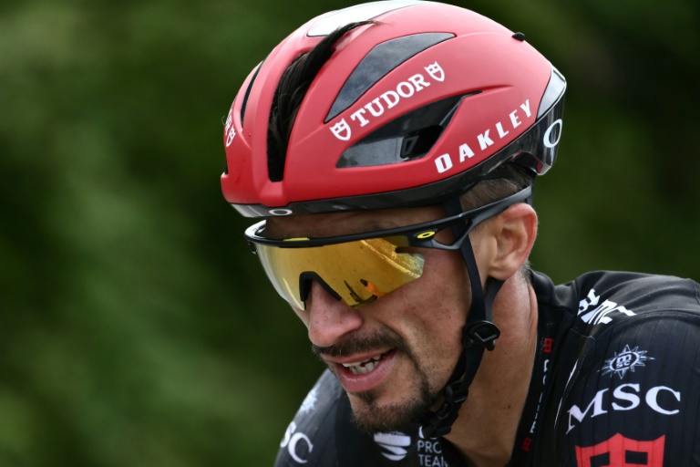Julian Alaphilippe lors de la 1re étape du Tour de France, le 5 juillet 2025 autour de Lille
