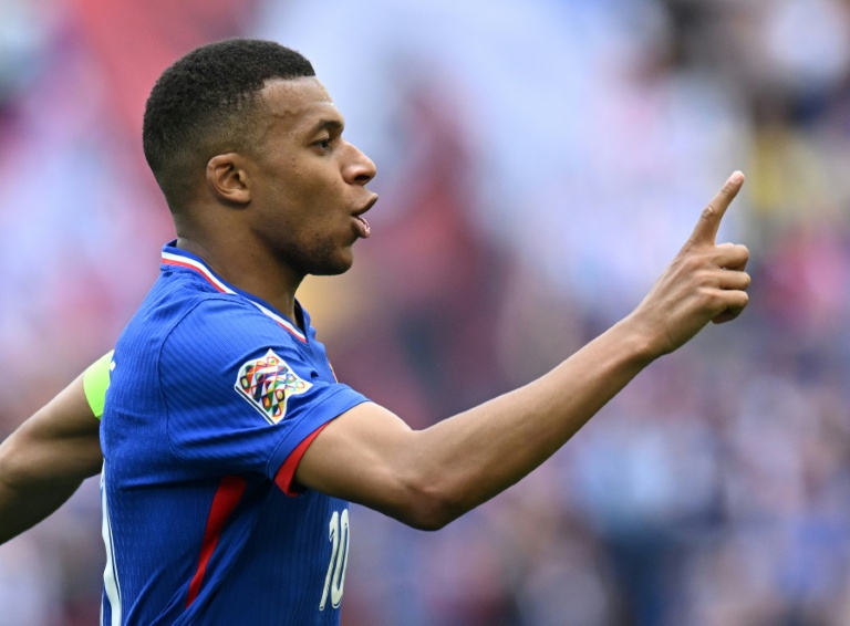L'attaquant français Kylian Mbappé lors du match pour la troisième place de la Ligue des nations contre l'Allemagne, à Stuttgart, le 8 juin 2025