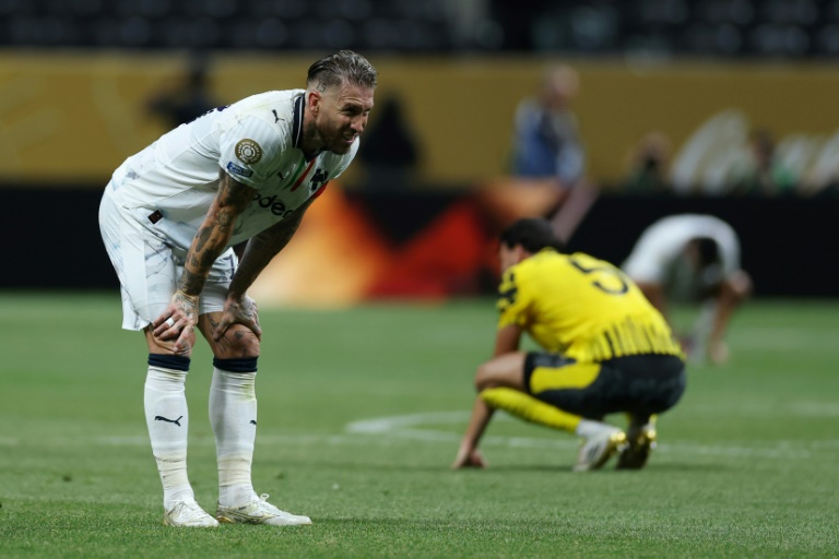 Le défenseur de Monterrey Sergio Ramos, le 1er juillet 2025 après la défaite de son équipe contre le Borussia Dortmund, en huitième de finale du Mondial des clubs, à Atlanta