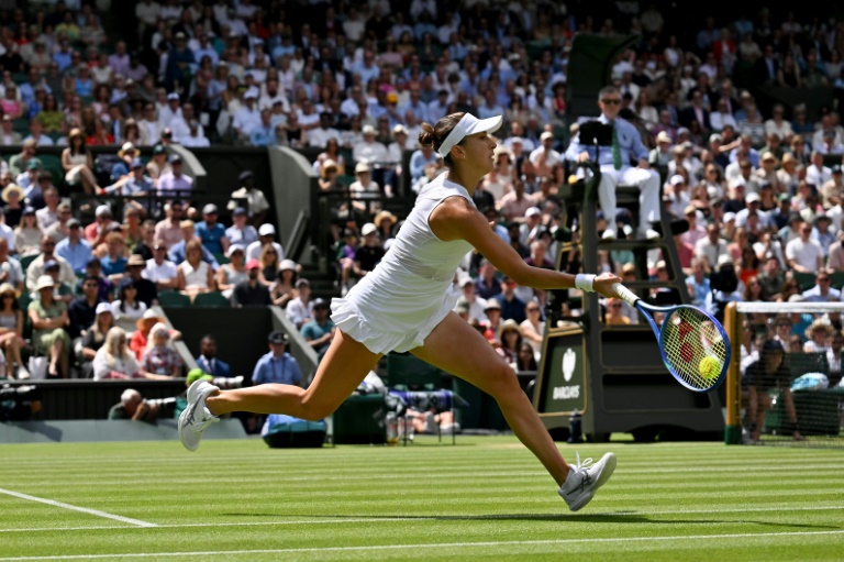 Belinda Bencic à Wimbledon le 10 juillet 2025