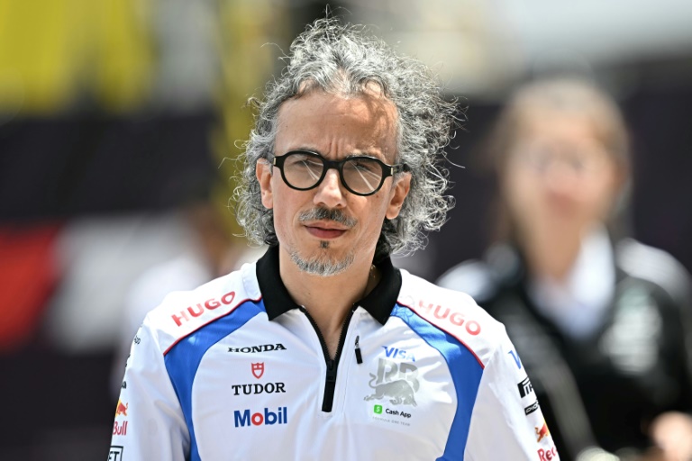 Le Français Laurent Mekies, nouveau directeur de Red Bull, lors des essais du Grand Prix de Formule 1 de Monaco, le 23 mai 2025