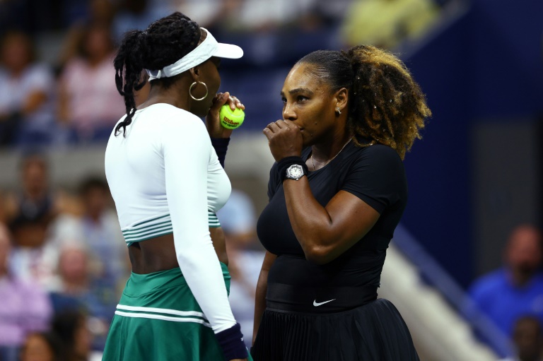 Serena Williams et Venus Williams à New York le 1er septembre 2022