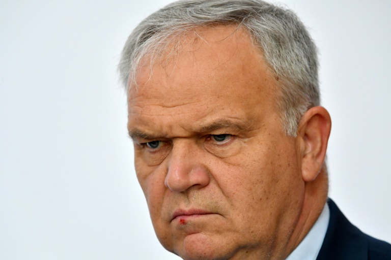 François-Noël Buffet, ministre auprès du ministre de l'Intérieur, le 8 juillet 2025 à Chartres