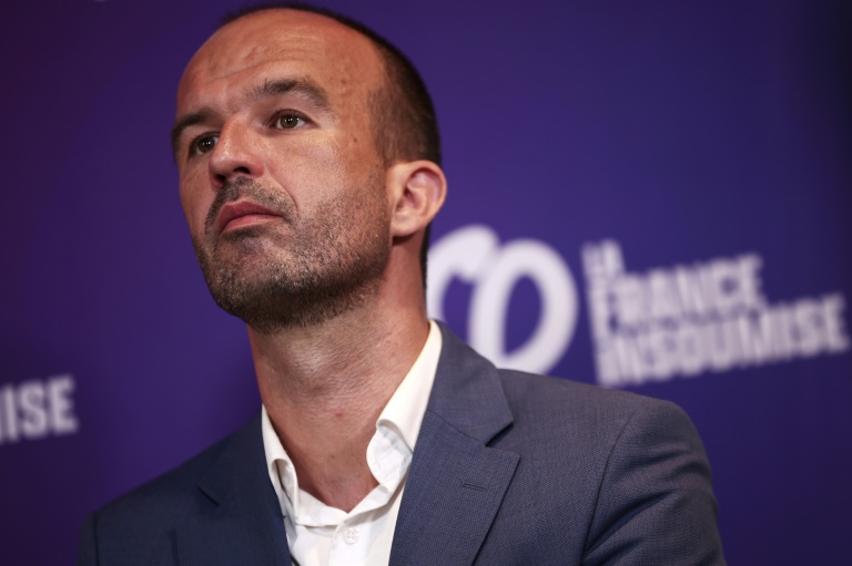 Manuel Bompard, le coordinateur de La France insoumise (LFI), le 7 juillet 2025 à Paris