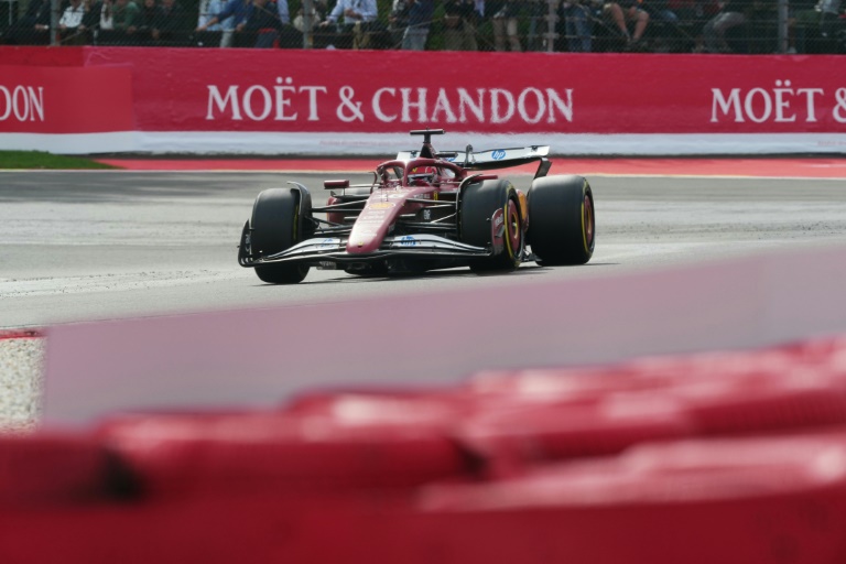 Le pilote monégasque de Formule 1 Charles Leclerc (Ferrari) lors du Grand Prix de Belgique sur le circuit de Spa-Francorchamps le 27 juillet 2025.