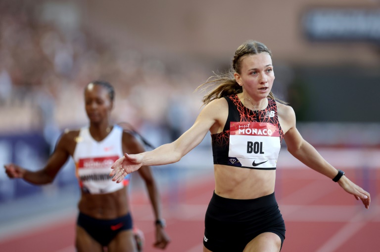 La Néerlandaise Femke Bol victorieuse du 400 m du meeting de Monaco, le 11 juillet 2025