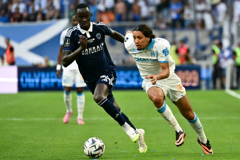 Le jeune milieu marseillais Bilal Nadir lors du match de Ligue 1 entre l'OM et le Paris FC au stade Vélodrome le 23 août 2025