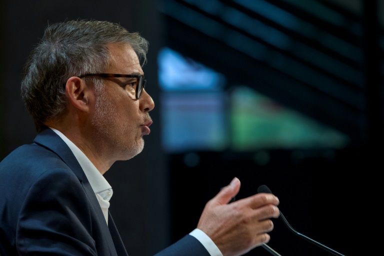 Le premier secrétaire du PS Olivier Faure à Blois, le 29 août 2025